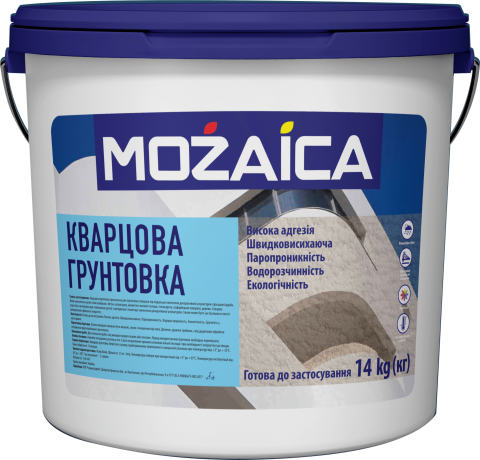 Грунт-фарба (кварц-грунт) універсальна MOZAICA, 14 кг